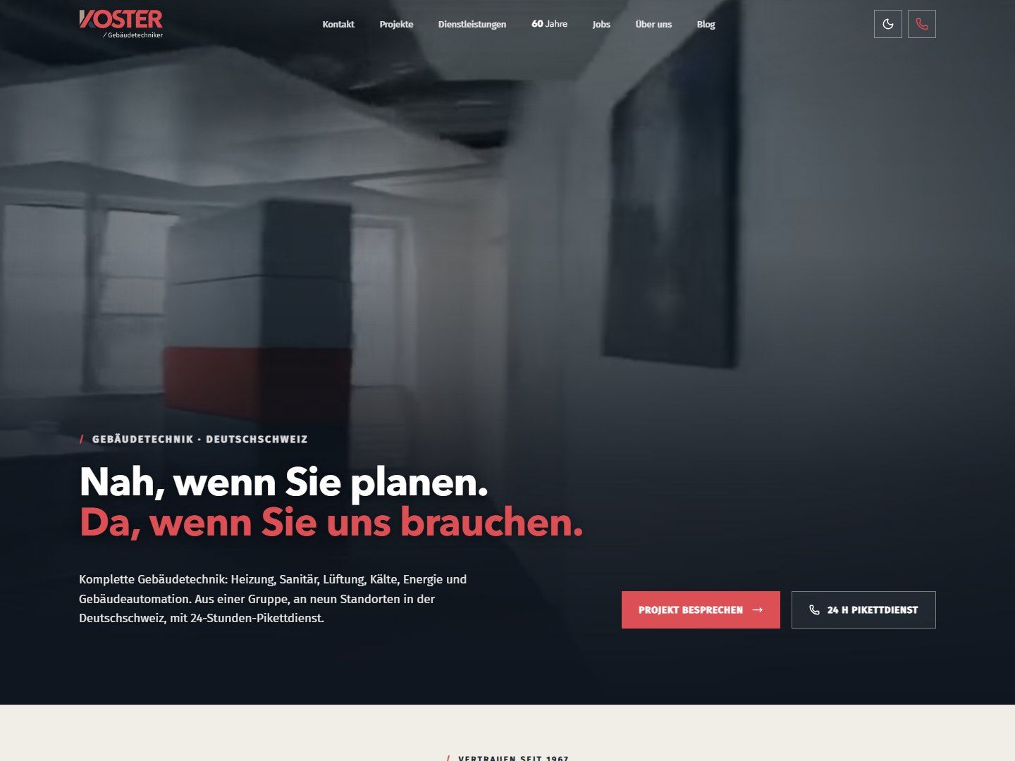 Die neue Startseite von kosterag.ch