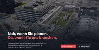 Startseite der neuen Website der Koster AG